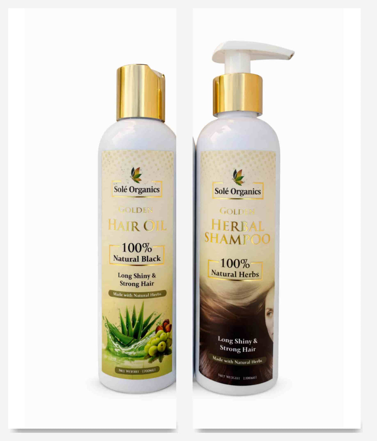 Golden Hair Oil & Golden Herbal Shampoo Save 10% More on Combo